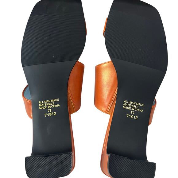 Unlisted Kenneth Cole Block Heels Sandals Womens 8M Terracotta - Picture 10 of 11